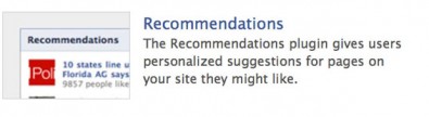 recomendaciones plugin facebook 